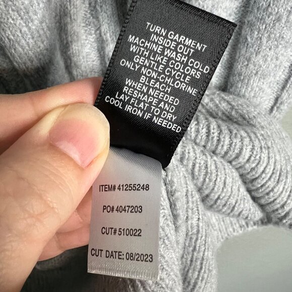 Torrid Longline Ribbed Pullover Sweater Women's 1 1X Gray - Picture 7 of 8